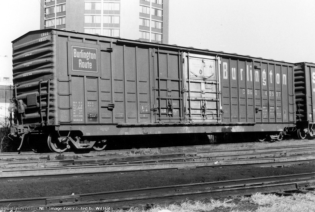 CB&Q 50ft DD Boxcar 49597